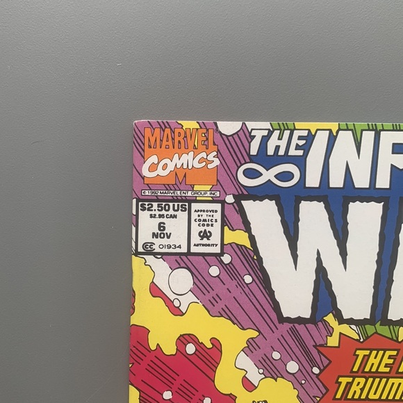 (C26) The Infinity War #6 Marvel Comics 1992 Wrap-around gatefold cover - Picture 3 of 6